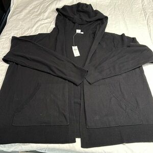 NWT Gap hooded open sweater with pockets
